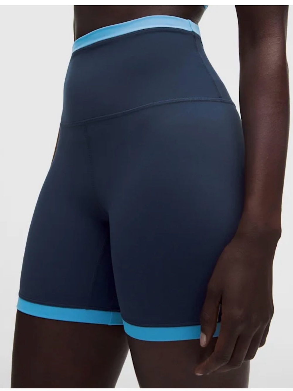 lululemon athletica Ocean/Club Blue Align Bike Shorts Size 2 NWT